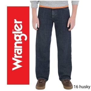 Wrangler BRAND NEW utility relaxed seat & thigh straight leg blue black jeans